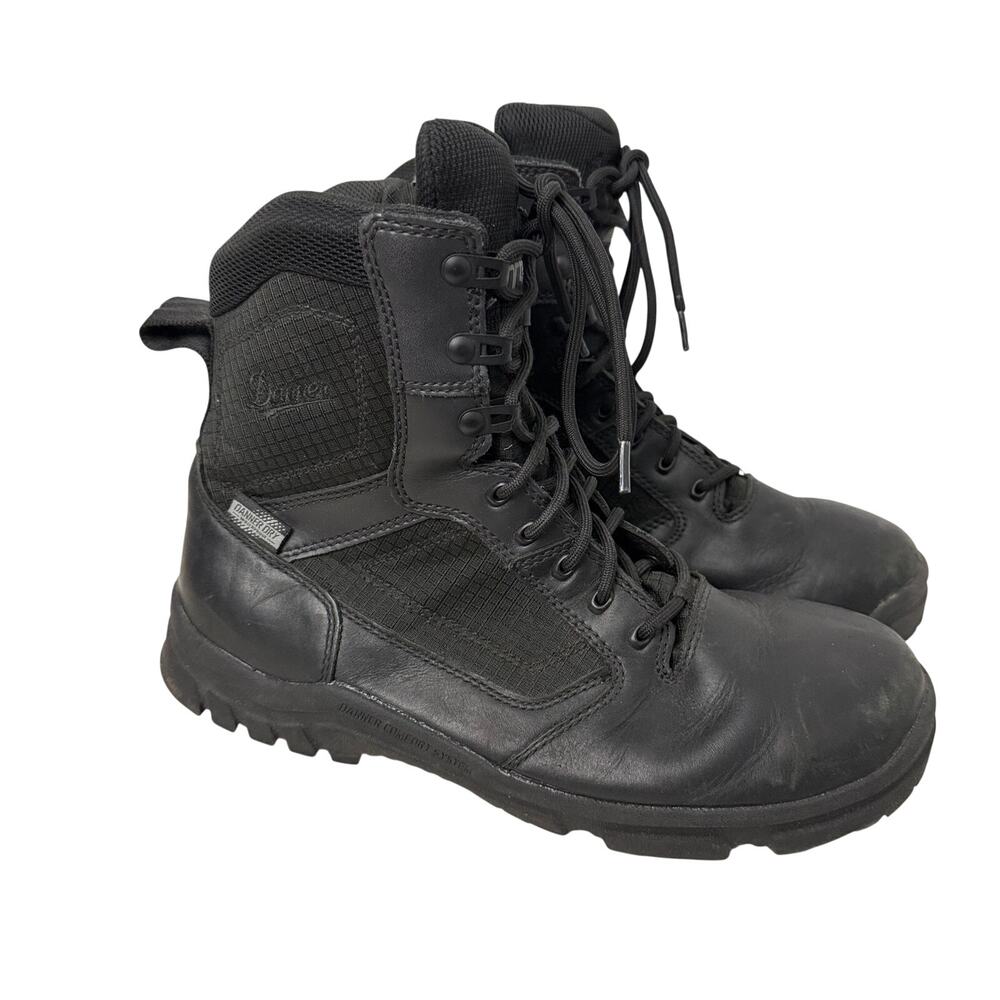 Danner Lookout Side Zip 8in Boots Mens Size 10 Black Tactical Work Police